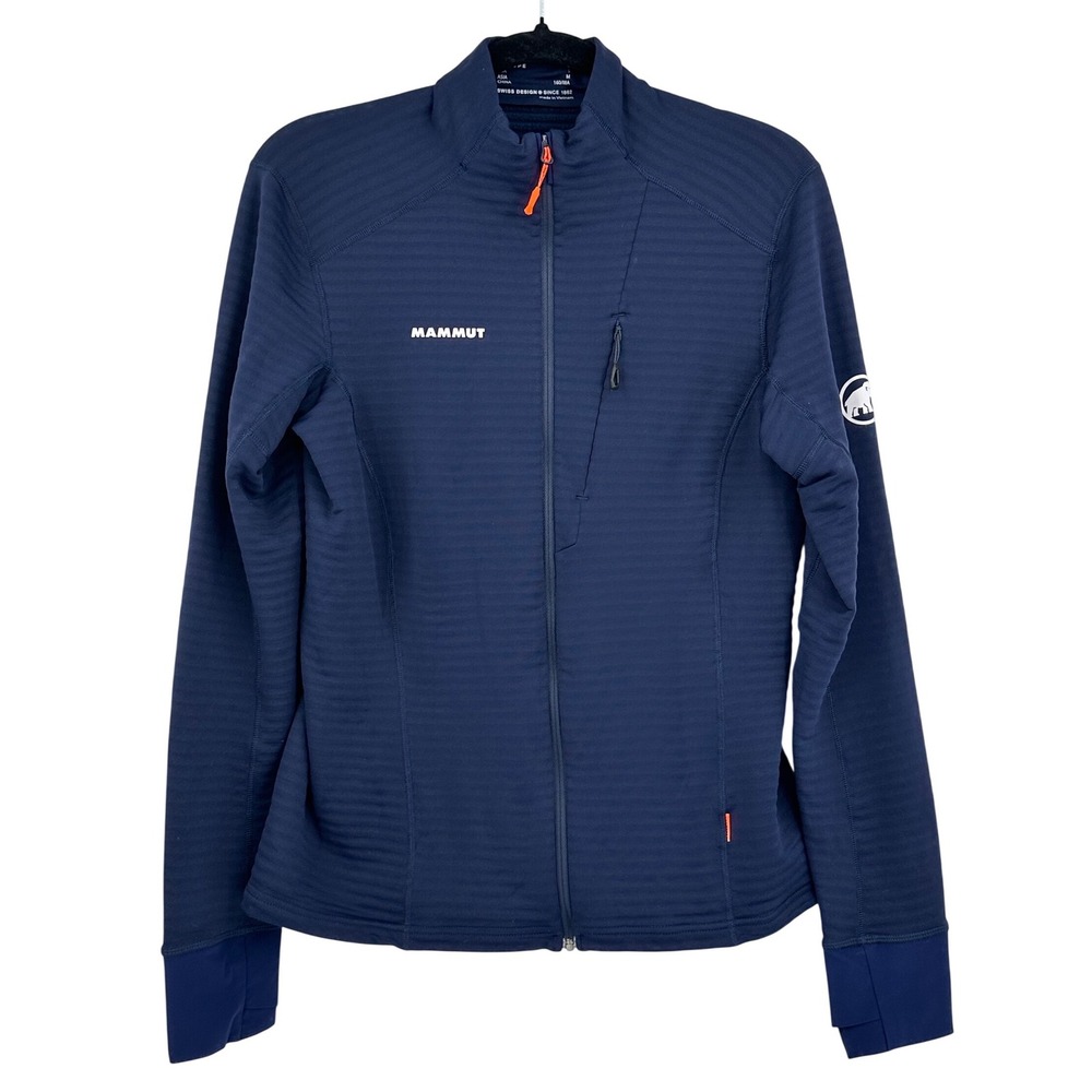 Mammut Aconcagua Light ML Jacket Mens Small Navy Blue Full Zip Fleece Mid Layer